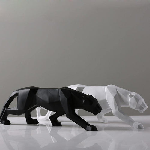 Panther Geometric Sculpture