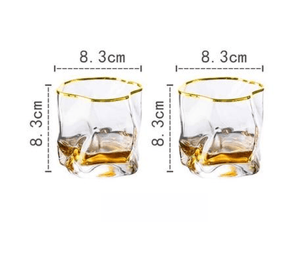 Transform Texture Whiskey Glass Duo