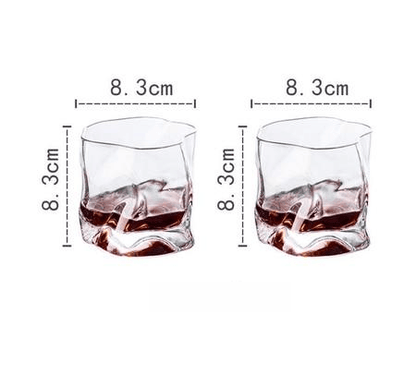 Transform Texture Whiskey Glass Duo