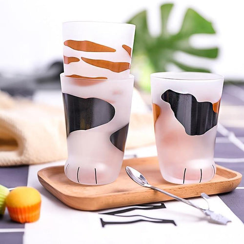 Feline Paw Glass Cups