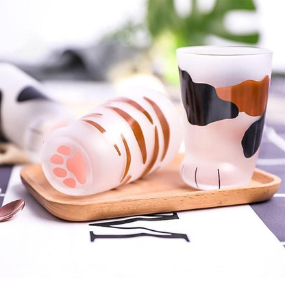 Feline Paw Glass Cups