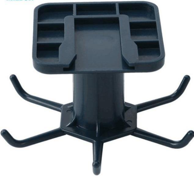 Under-Counter Rotating Kitchen Utensil Storage 6-Hook Organizer