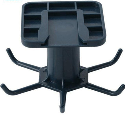 Under-Counter Rotating Kitchen Utensil Storage 6-Hook Organizer