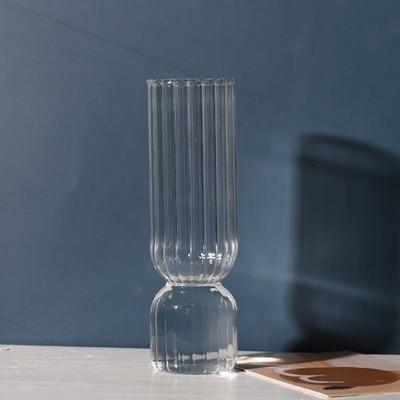 Inverted Colorful Glass Vase