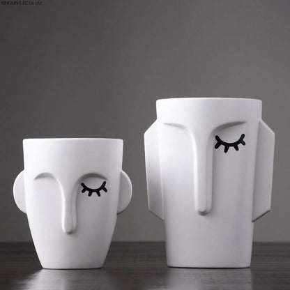 Rivera Contemporary Face Vase