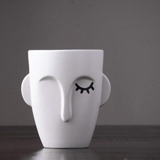 Rivera Contemporary Face Vase