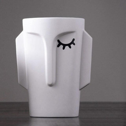 Rivera Contemporary Face Vase