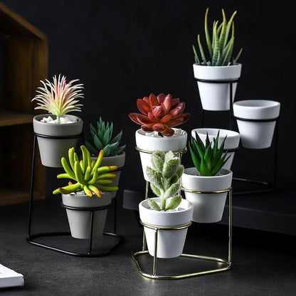 Ceramic Planters with Stand