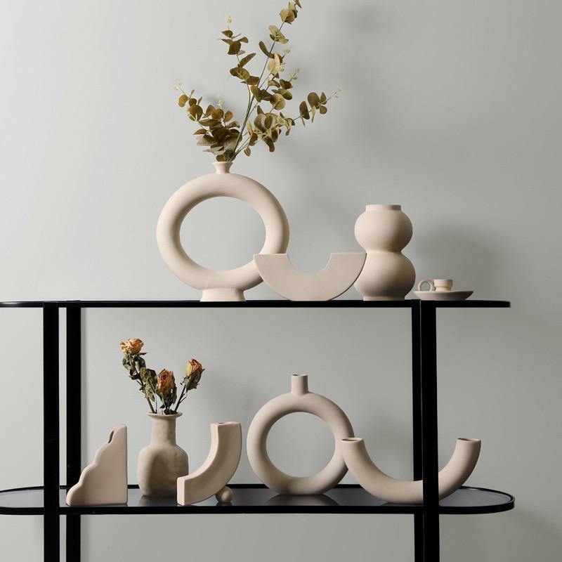 SereneStone™ - Contemporary Ceramic Vase Set