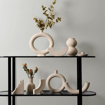 SereneStone™ - Contemporary Ceramic Vase Set