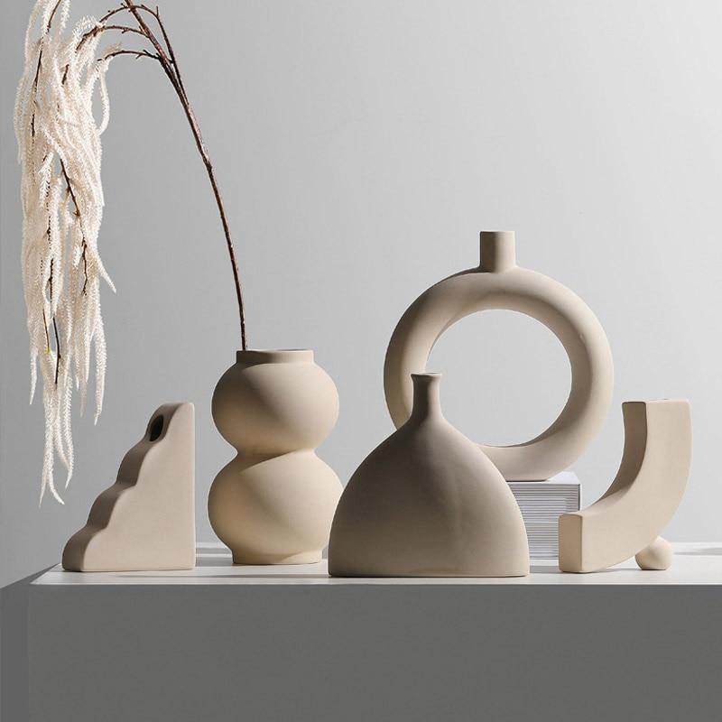 SereneStone™ - Contemporary Ceramic Vase Set