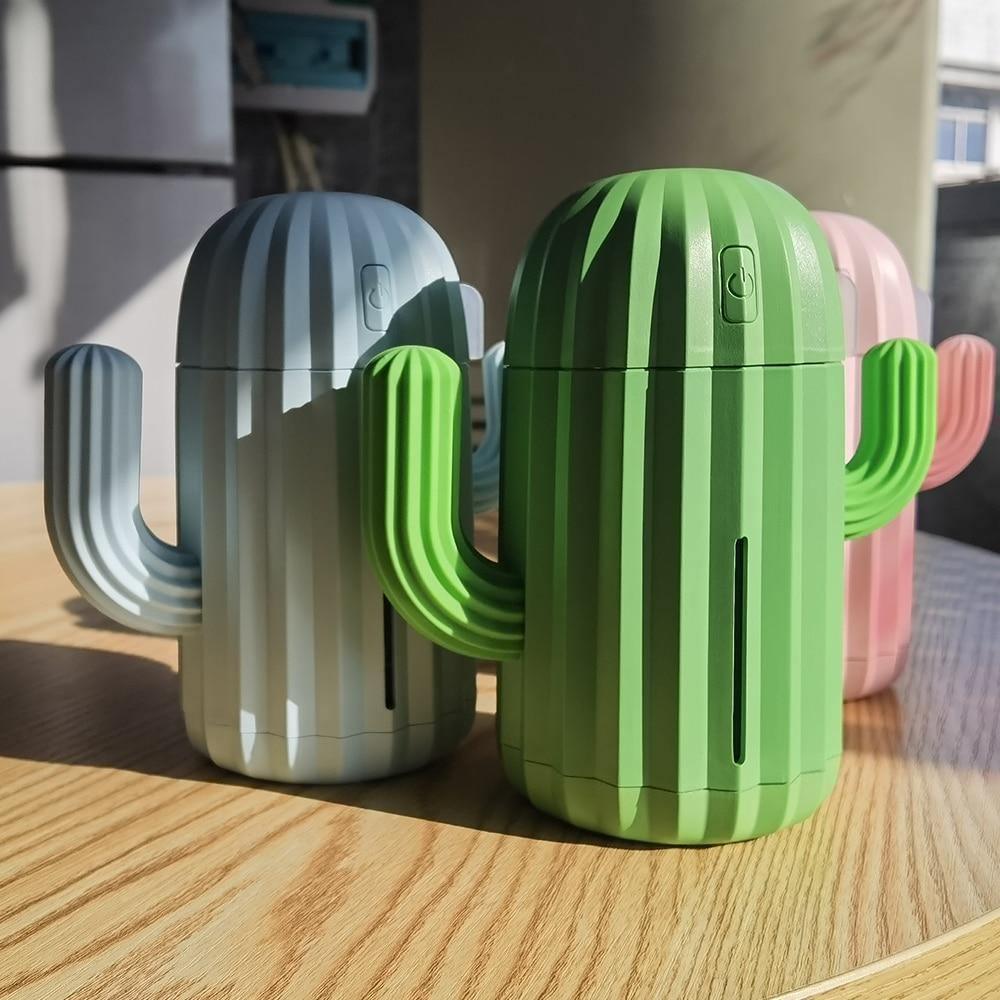 Compact Cactus LED USB Humidifier