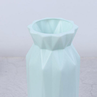 Angular Geometric Floral Vase