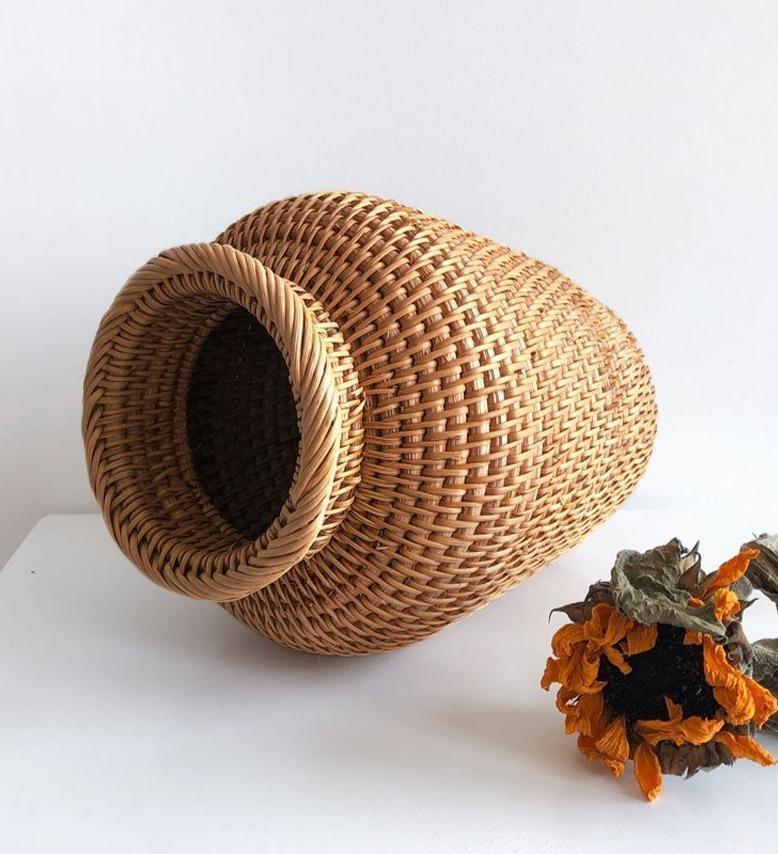 Ella Rattan Vase