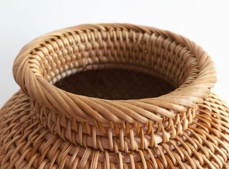Ella Rattan Vase