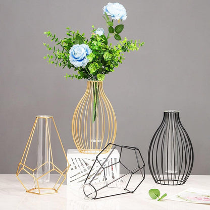 LumeGrid™ - Geometric Flower Vase
