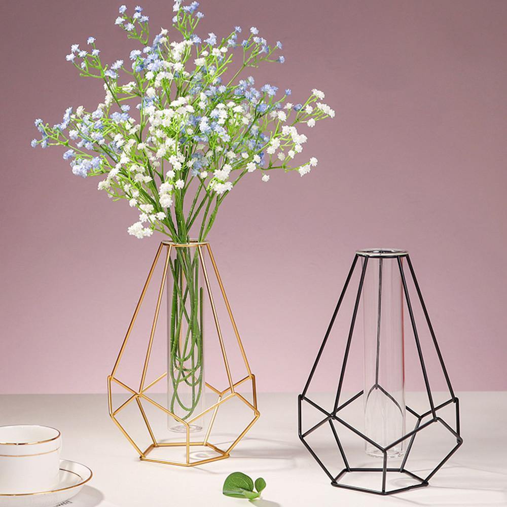 LumeGrid™ - Geometric Flower Vase