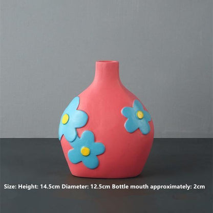 Colorful Ceramic Flower Vases