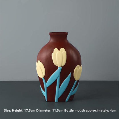 Colorful Ceramic Flower Vases