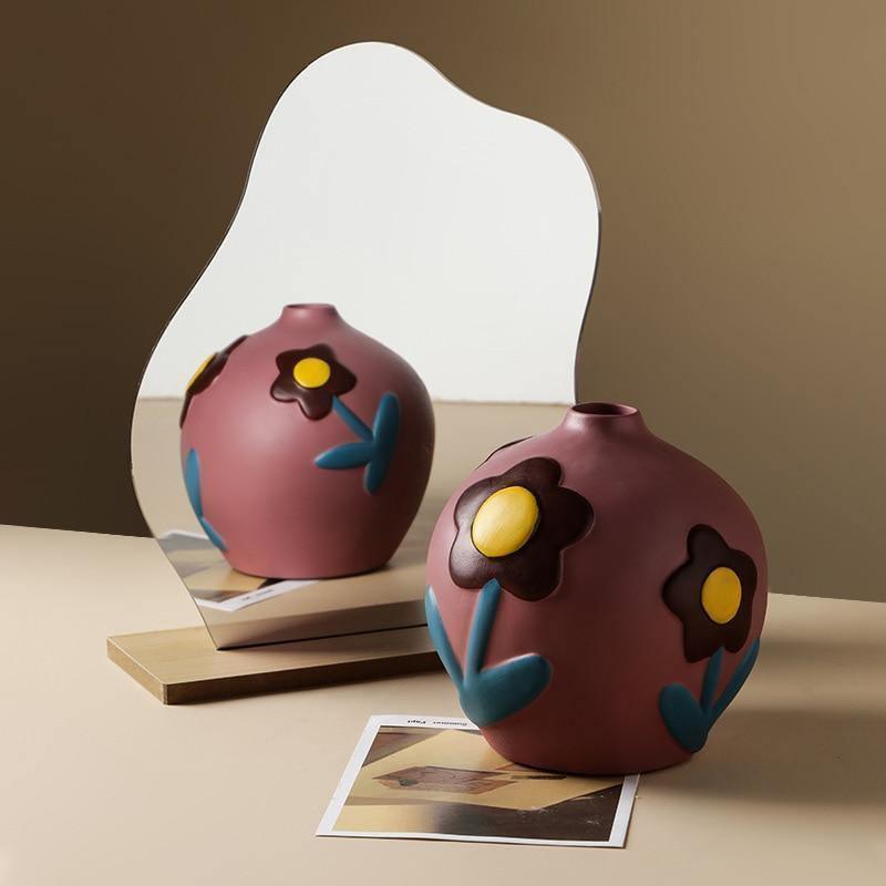 Colorful Ceramic Flower Vases