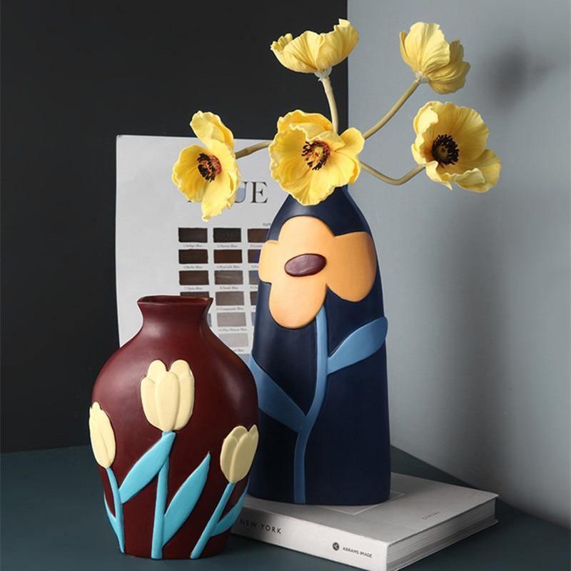 Colorful Ceramic Flower Vases