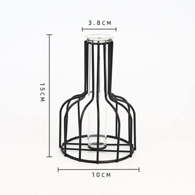 Vase with Test Tube and Iron Stand