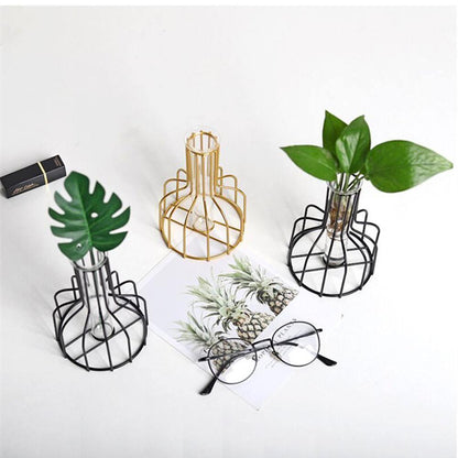 Vase with Test Tube and Iron Stand