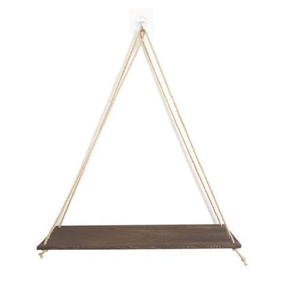 Wooden Rope Swing Wall-Mounted Rack