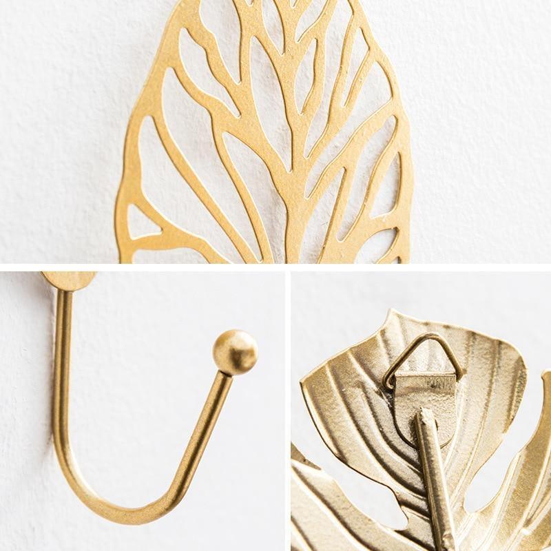 Nature's Foliage Metal Wall Hooks