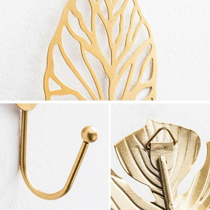 Nature's Foliage Metal Wall Hooks