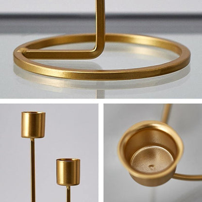 Mondrian Metal Taper Candle Holders and Candelabras