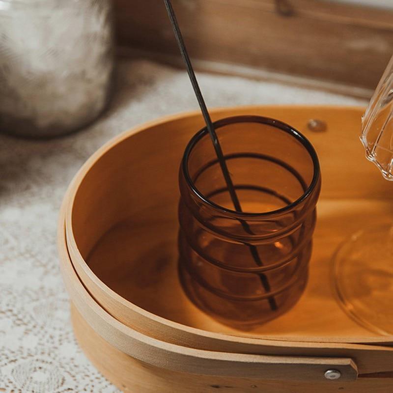 Vibrant Bubble Glass Beverage Cups