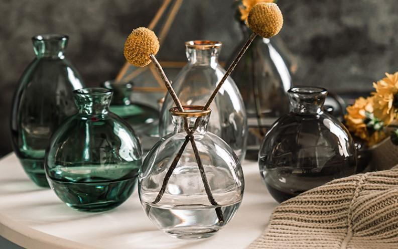 Rousseau Glass Vase Trio