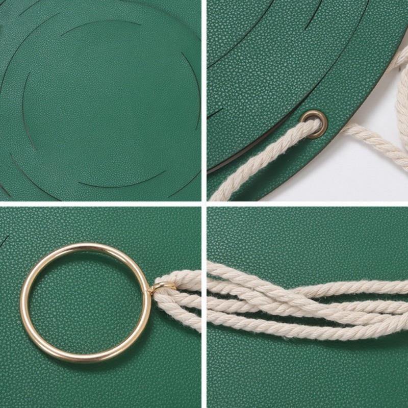 Plant Hanger made with Vegan Leather and Rope