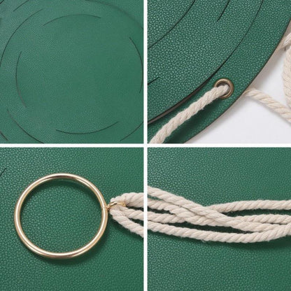 Plant Hanger made with Vegan Leather and Rope