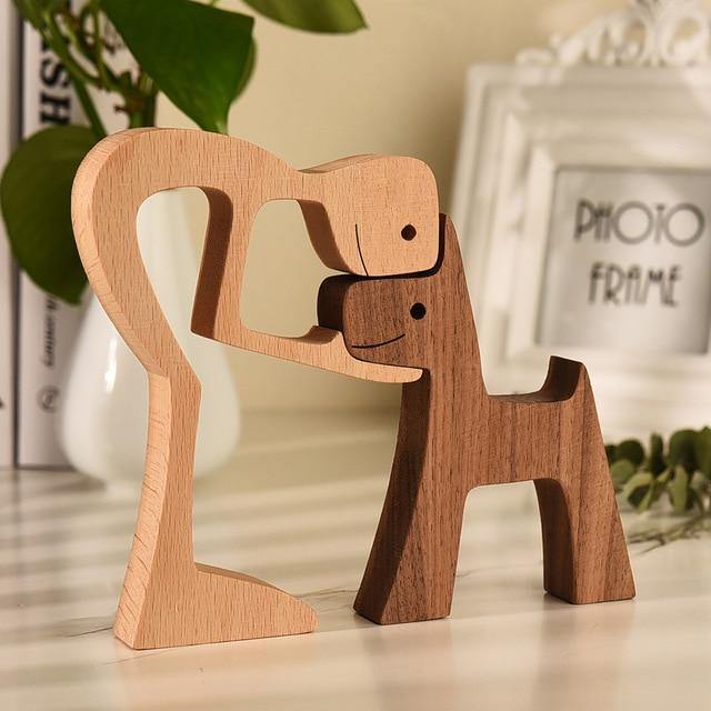 Wooden Figurines for Man's Best Friend