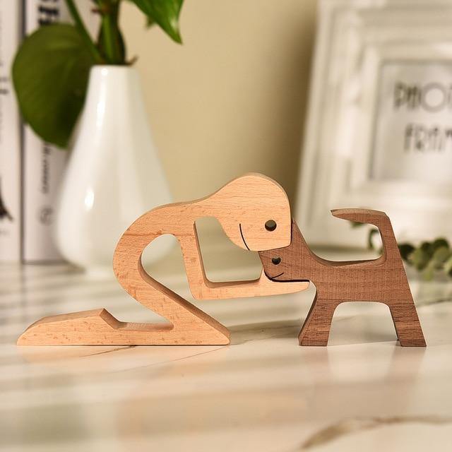 Wooden Figurines for Man's Best Friend