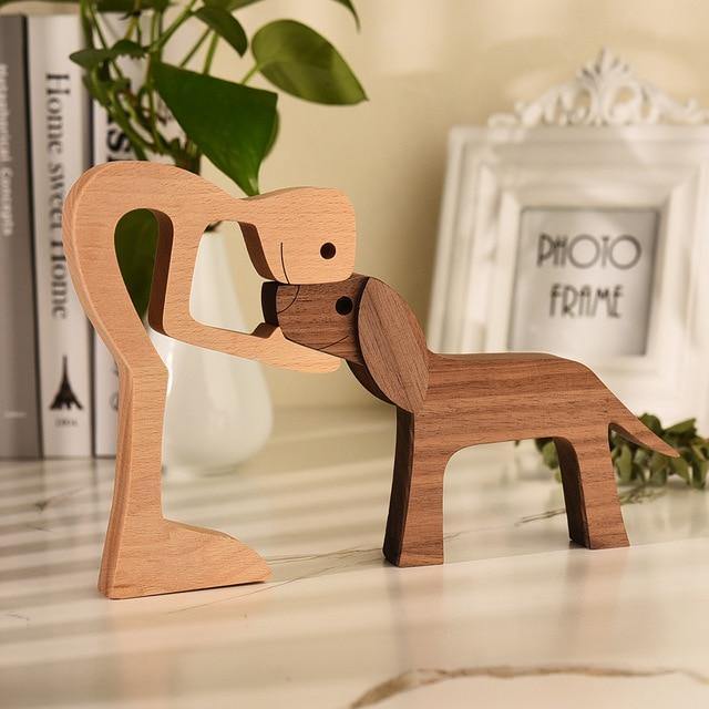 Wooden Figurines for Man's Best Friend