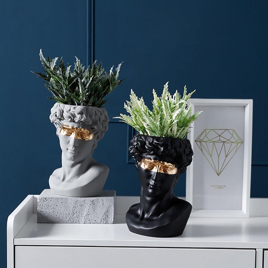 Majestic David - Ceramic Planter Sculpture