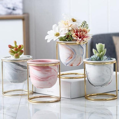 Regal Marble Ceramic Planter