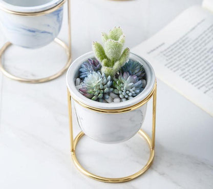Regal Marble Ceramic Planter