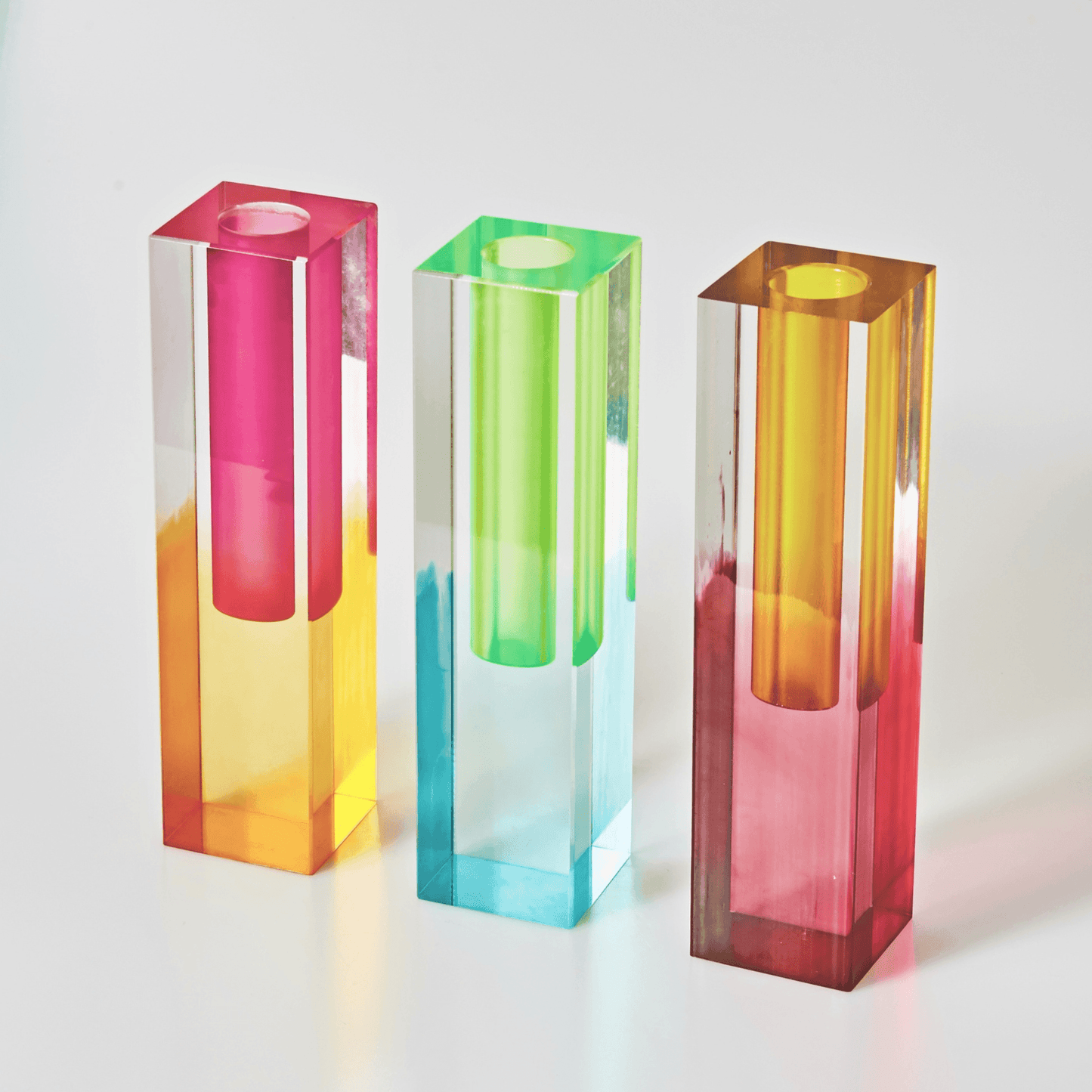 Radiant Prism Acrylic Vase