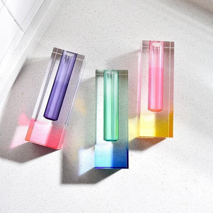 Radiant Prism Acrylic Vase