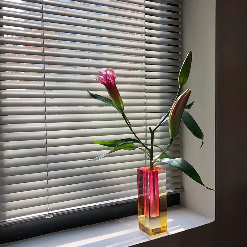 Radiant Prism Acrylic Vase