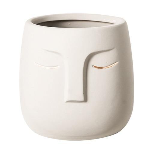 Restful Gaze Abstract Face Planter