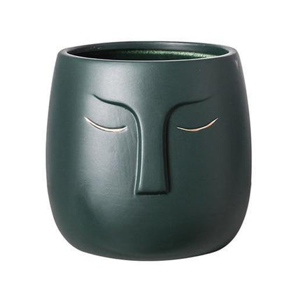 Restful Gaze Abstract Face Planter