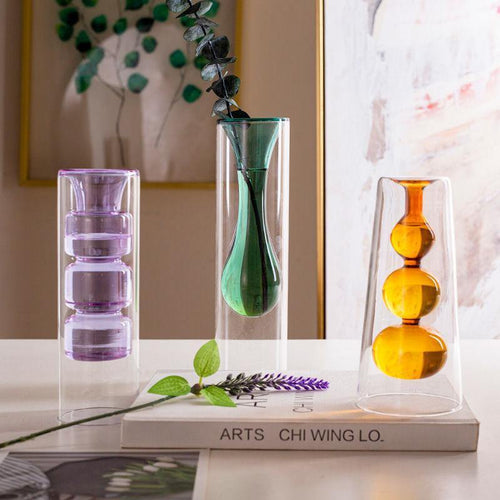 Elegant Glass Bubble Vases