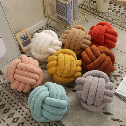 Triple Twist Cotton Fleece Cushion