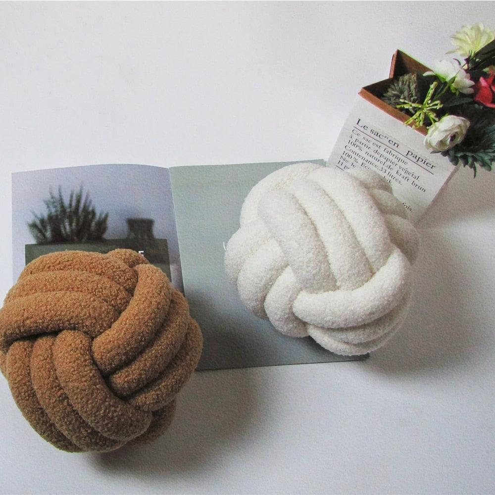 Triple Twist Cotton Fleece Cushion