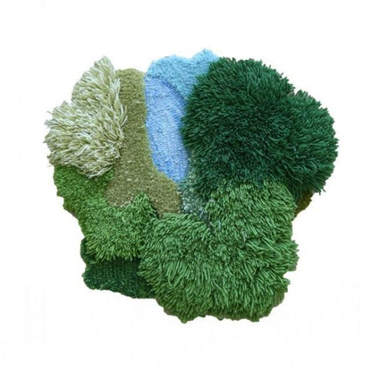 Woodland Lake Assorted Heap Wool Area Rug and Tapestry